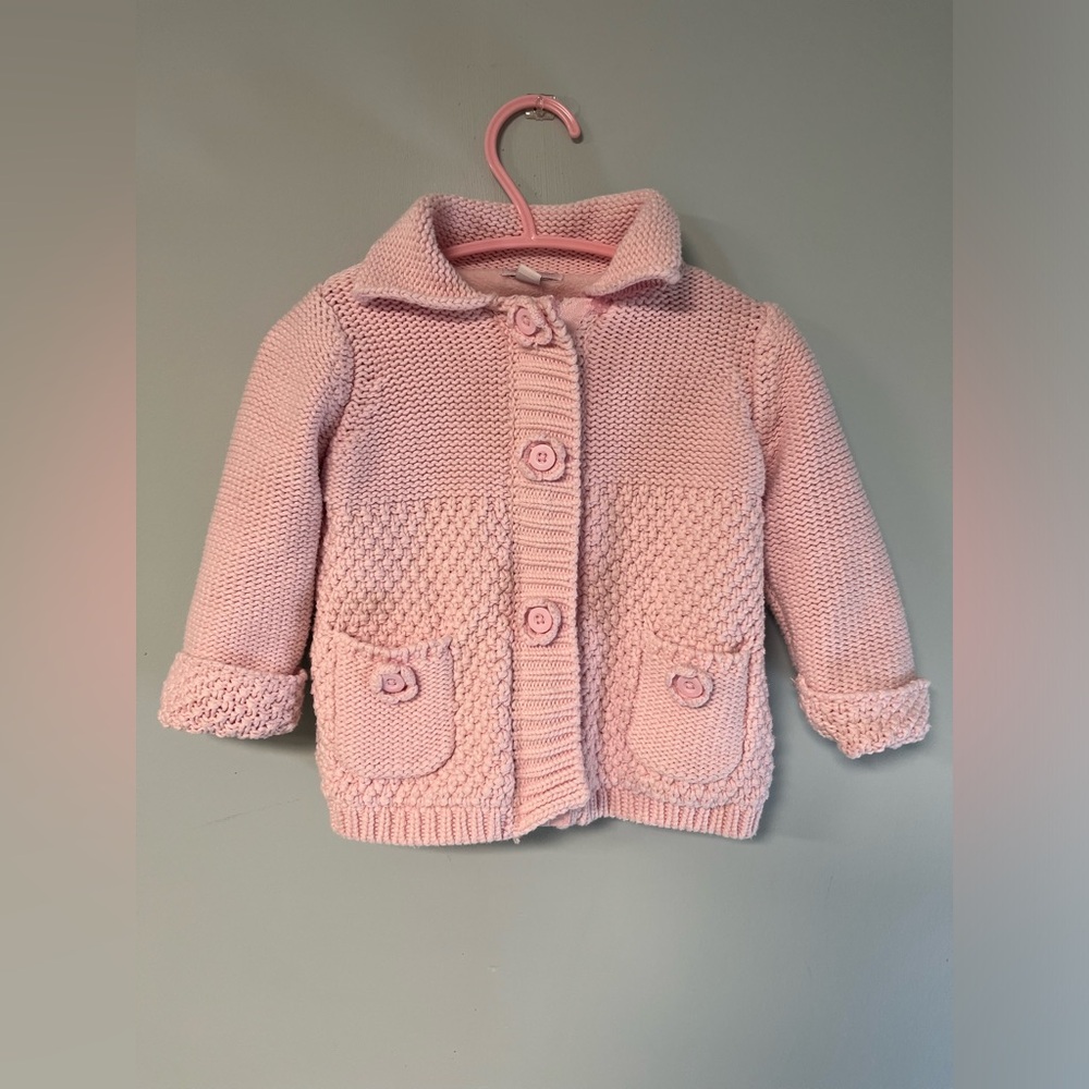 Piper & Posie Baby Pink Sweater Coat, Baby Girl size 6-9months, Baby Girl Jacket
